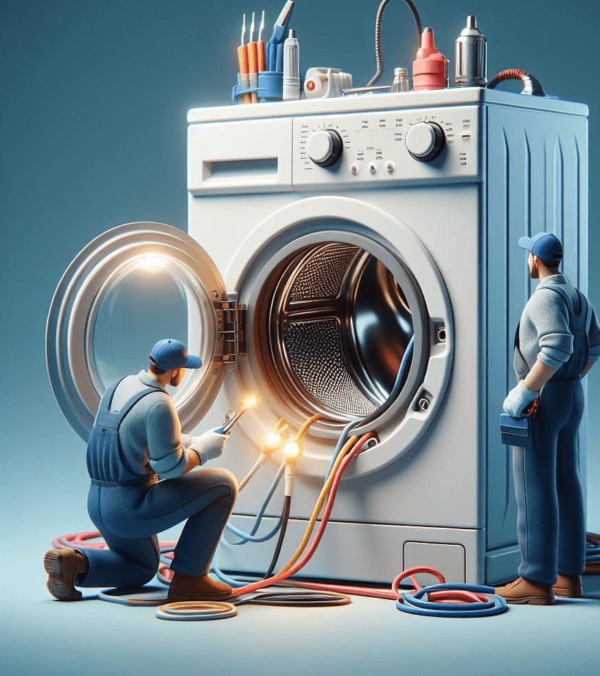 عیب یابی ماشین لباسشویی در قم